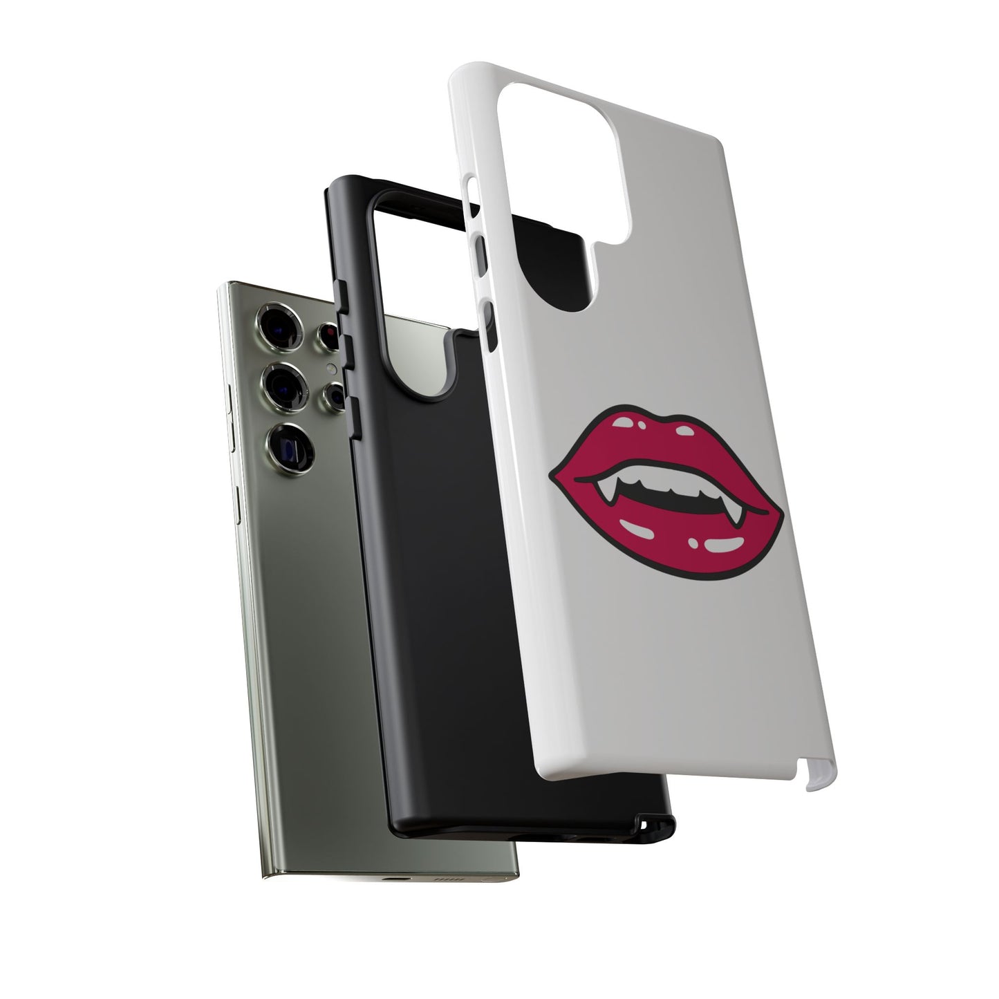 Vampire Mouth Phone Case - Tough Cases for Halloween, Gift for Spooky Lovers, Quirky Phone Accessories, Fun Tech Gear