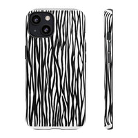 Tough Cases: Stylish Black and White Zebra Print Phone Case
