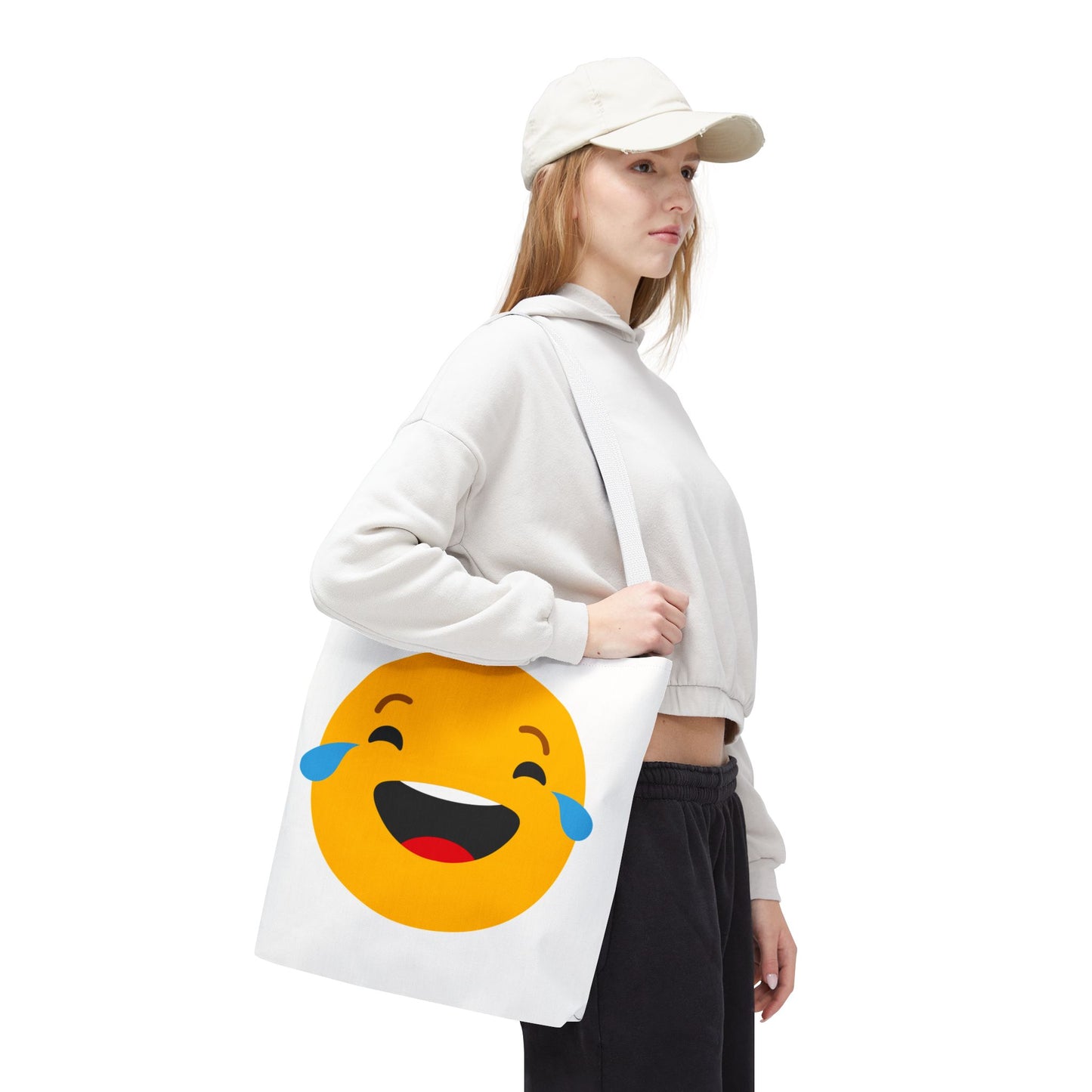 Funny Emoji Tote Bag - Smiling & Laughing Faces