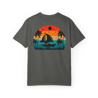 Sunset Sail Unisex Garment-Dyed T-Shirt | Beach Vibes Tee