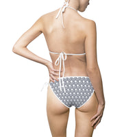 Chic Women's Bikini Swimsuit with Wave Design - Stylish Beachwear for Summer Fun