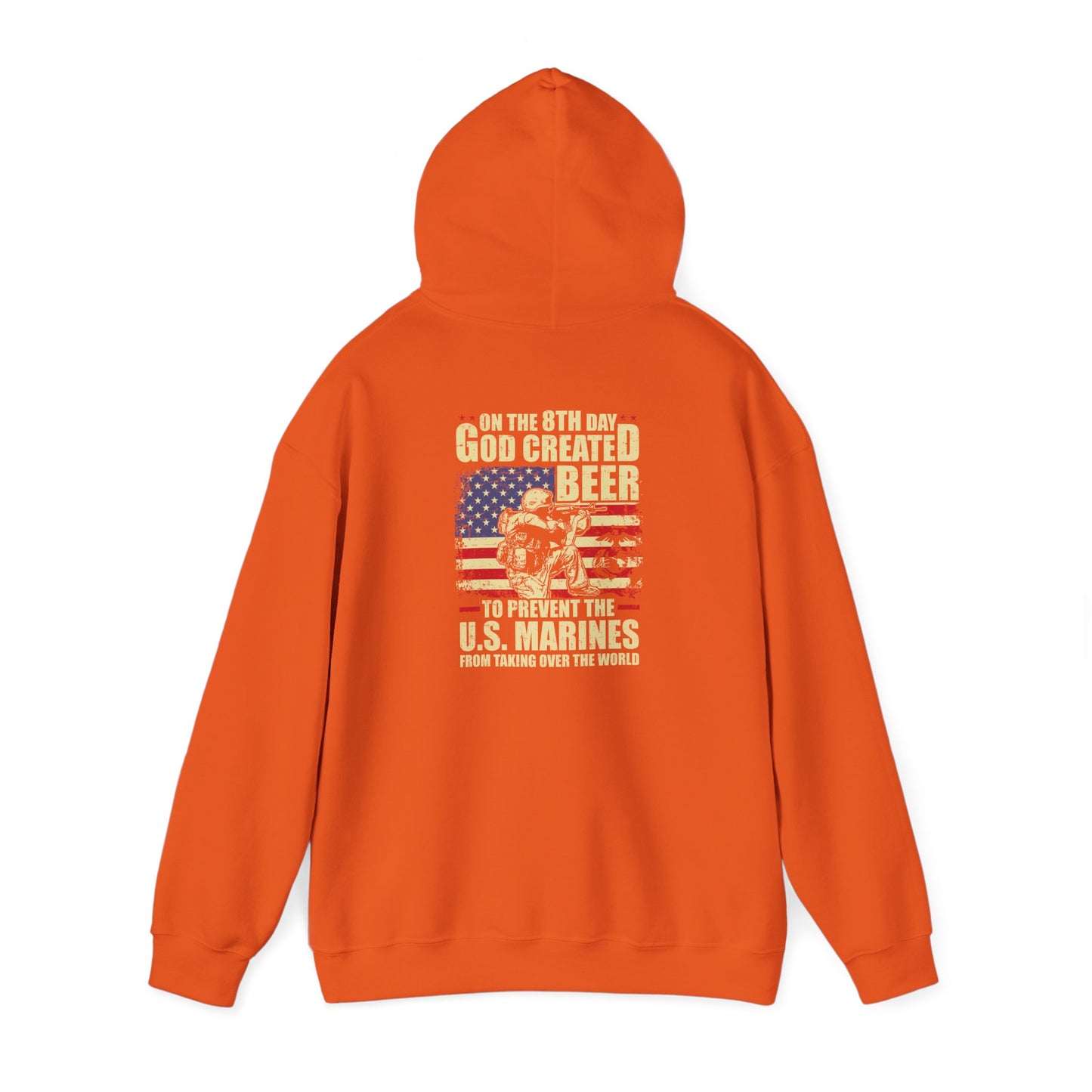 God Created Beer Hoodie, Marine Sweatshirt - Funny Drinking Gift, Unisex Pullover, Alcohol Lover, Birthday Present, Cool
