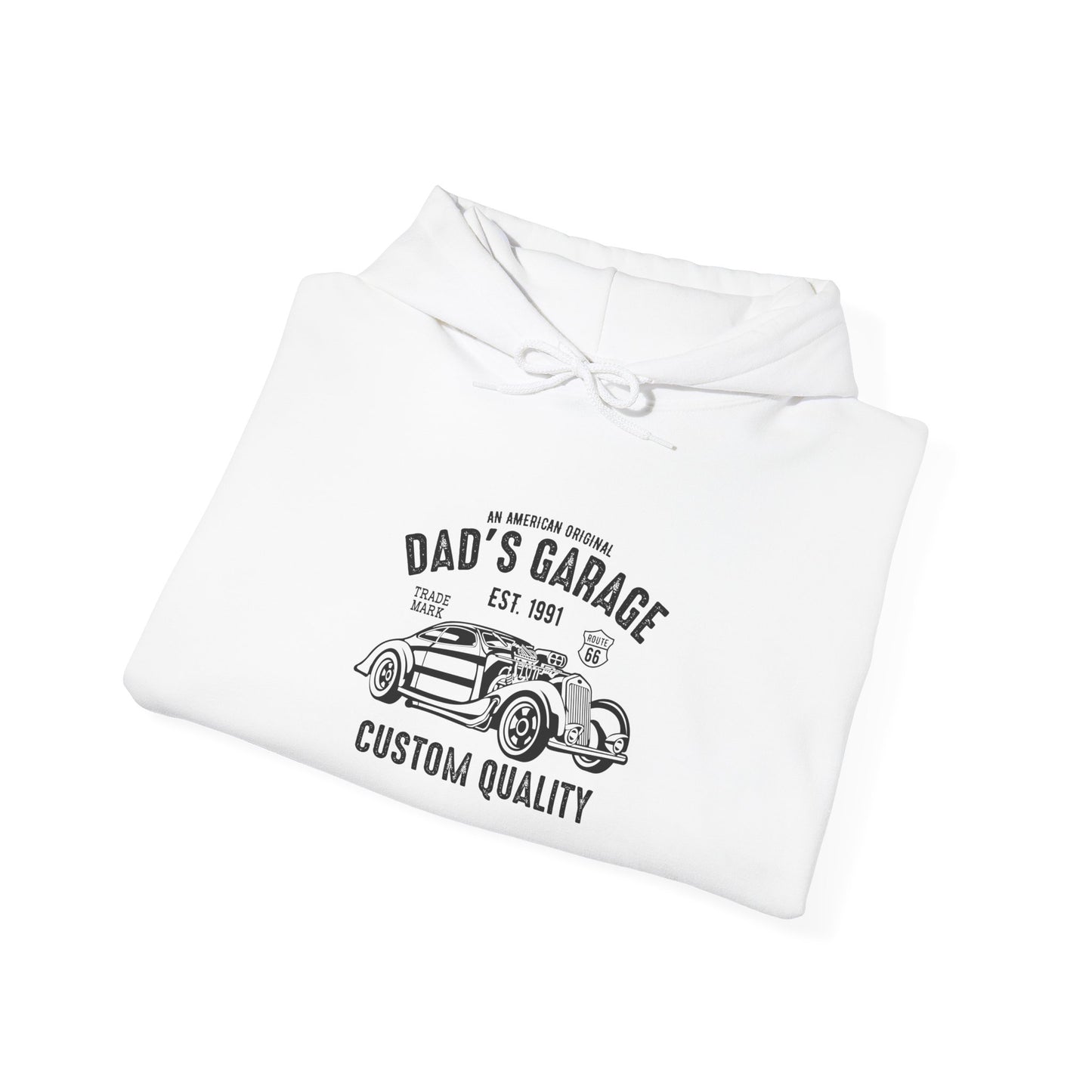 Vintage Dad's Garage Hoodie - Unisex Heavy Blend Sweatshirt