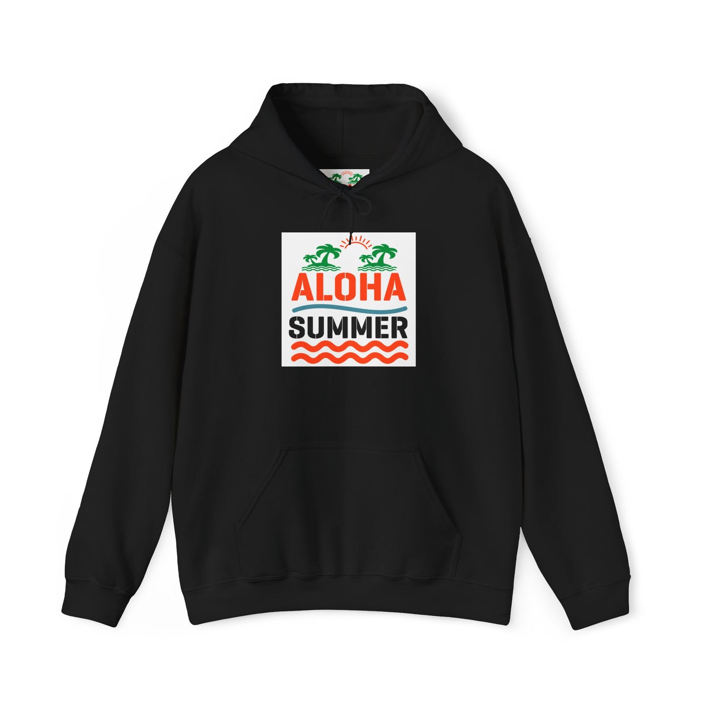 Aloha Summer Hoodie,Tropical Beach Wear,Unisex Sweatshirt,Vacation Outfit, Summer  iconic Waikiki Beach Oahu combines urban