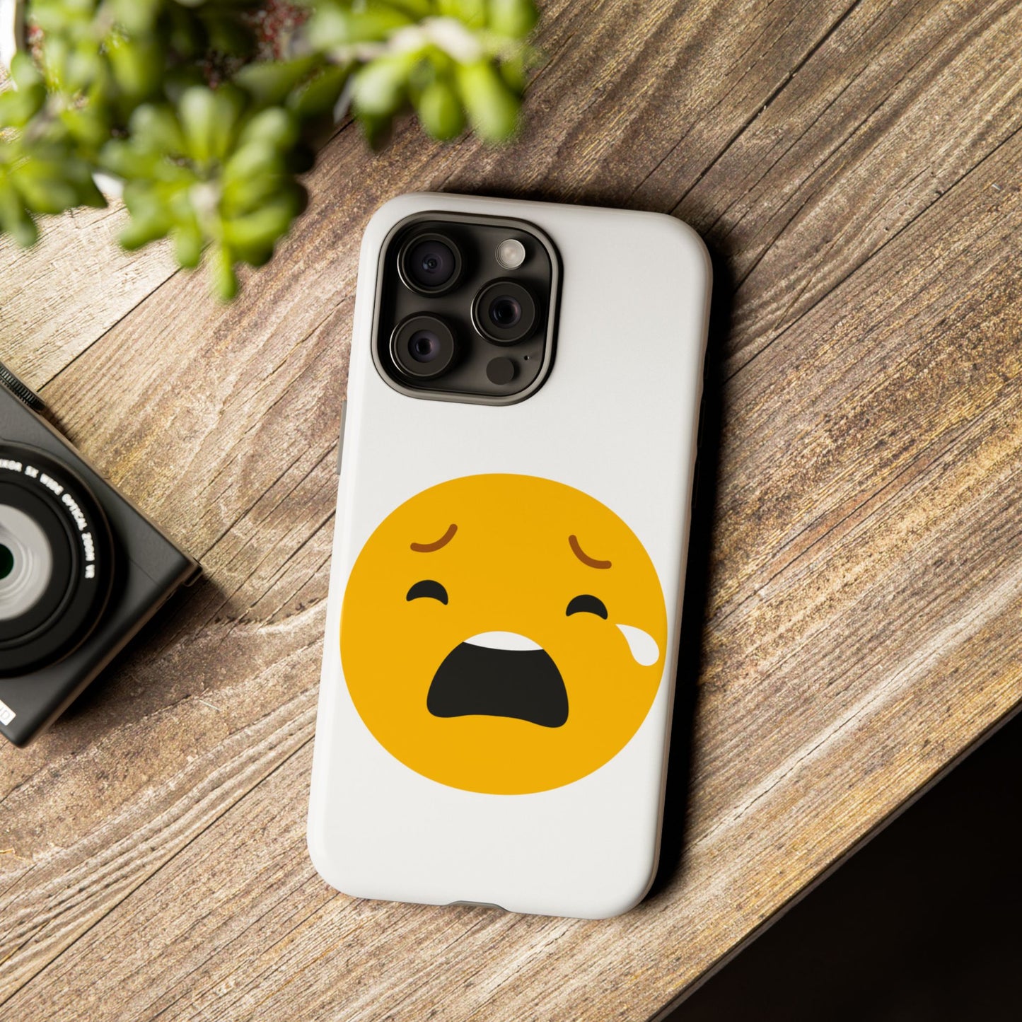 Emotional Tough Case – Sad Emoji Phone Case for Supportive Gifts