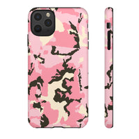 Stylish Tough Phone Case – Pink Camo Design for Bold Protection  Make a statement while keeping your phone safe with this eye-catching pink camouflage case that blends fashion with durability.