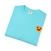 Love Emoji Garment-Dyed Unisex T-Shirt | Perfect for Valentine's Day & Casual Wear