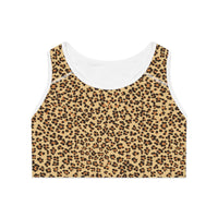 Leopard Print Sports Bra for Active Lifestyles