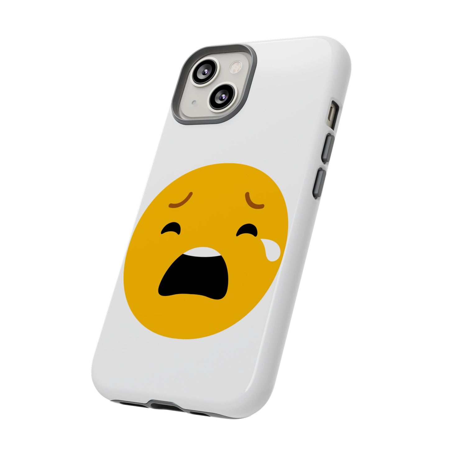 Emotional Tough Case – Sad Emoji Phone Case for Supportive Gifts