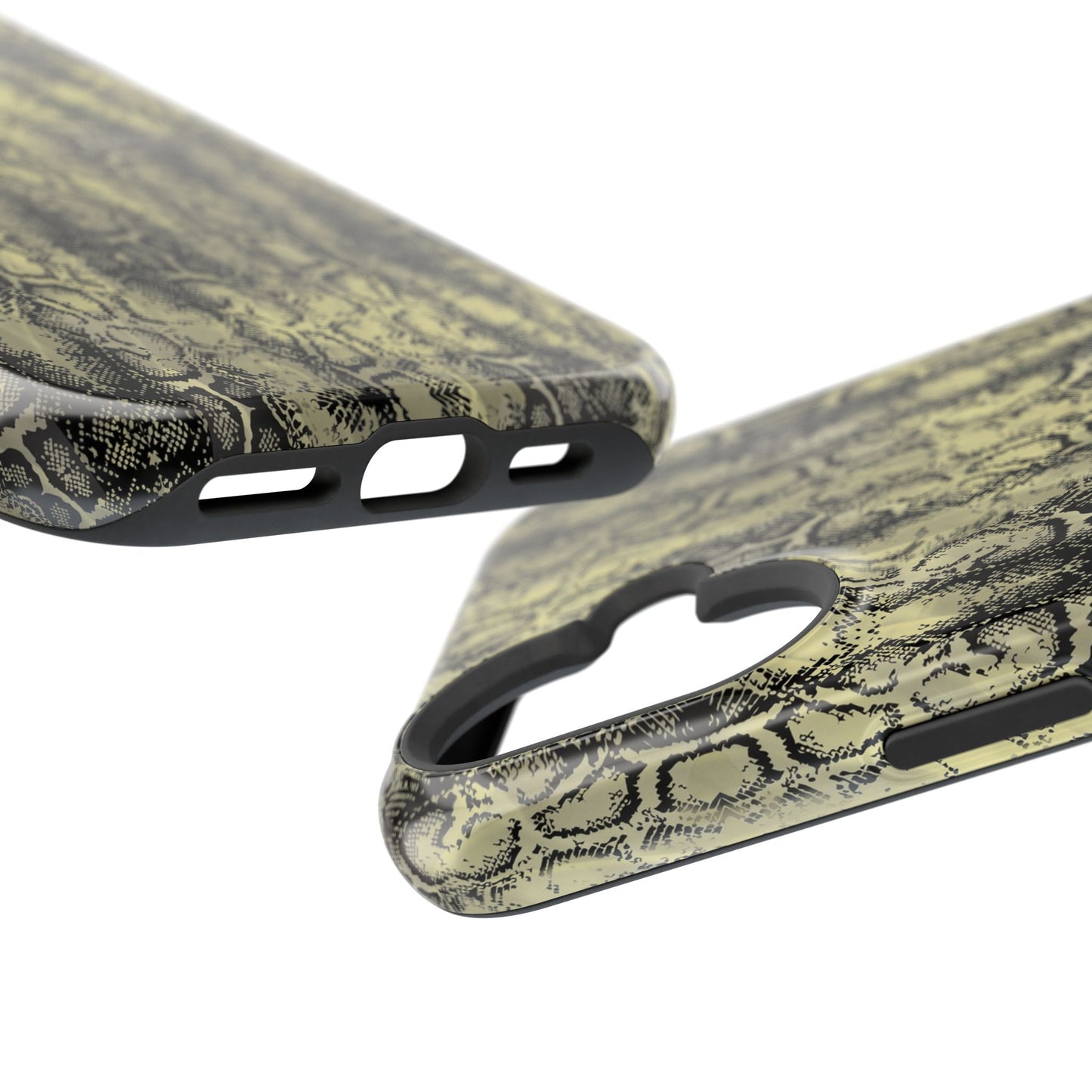 Stylish Snake Skin Magnetic Tough Case - Durable Protection for Your Phone