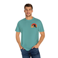 Ocean Sunset Orca Unisex T-Shirt - Relaxed, Vibrant Beach Vibes