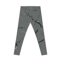 Chic Marble Print Women's Leggings | Stylish Everyday Wear, Yoga, Workout, Travel, Casual