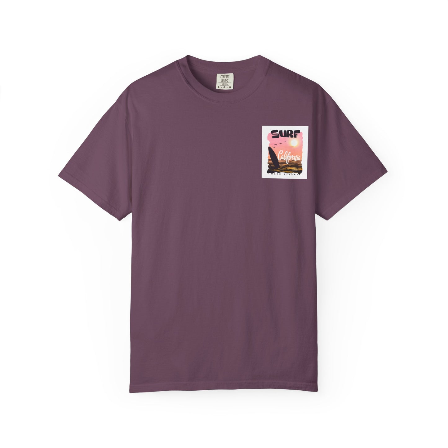 California Surf Graphic Tee - Unisex Garment-Dyed T-Shirt for Beach Lovers, Summer Vibes, Gift for Surfers, Casual Wear,