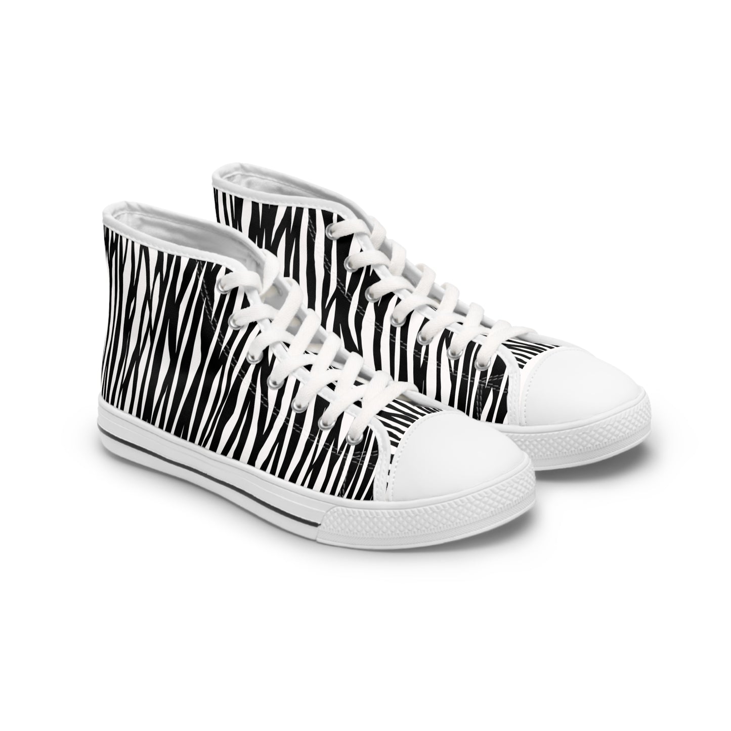 Zebra Print High Top Sneakers for Stylish Women