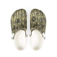 Stylish EVA Foam Rubber Clogs with Snakeskin Print