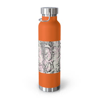 Trendy Snakeskin Insulated Water Bottle - 22oz - Perfect for Travel & Outdoor Adventures