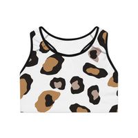 Leopard Print Sports Bra - Stylish Activewear for Workouts & Fitness Enthusiasts