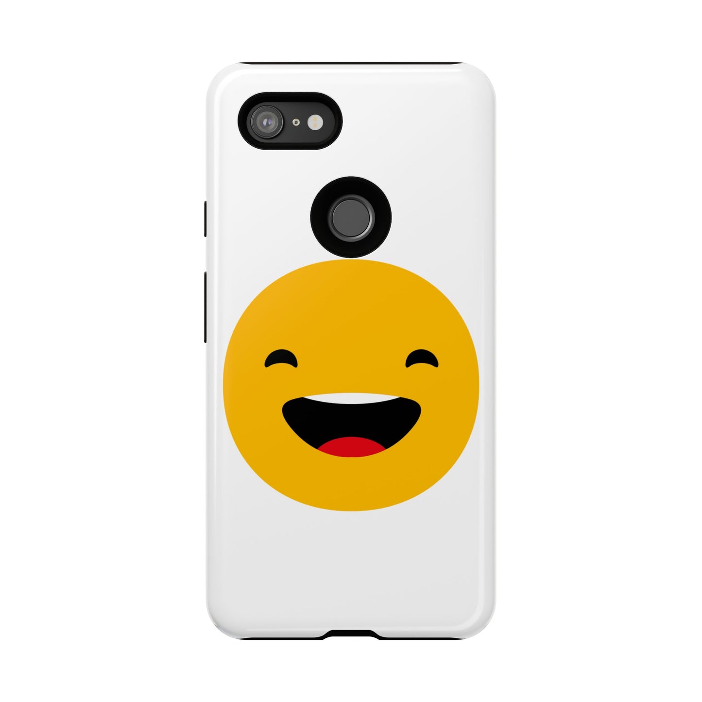 Happy Face Tough Phone Case - Durable Protection with Smile Design