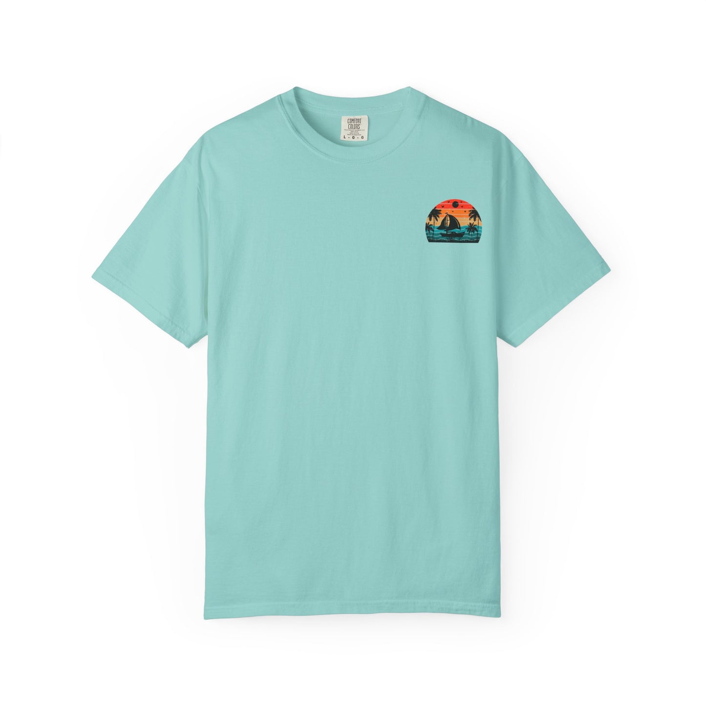 Sunset Sail Unisex Garment-Dyed T-Shirt | Beach Vibes Tee