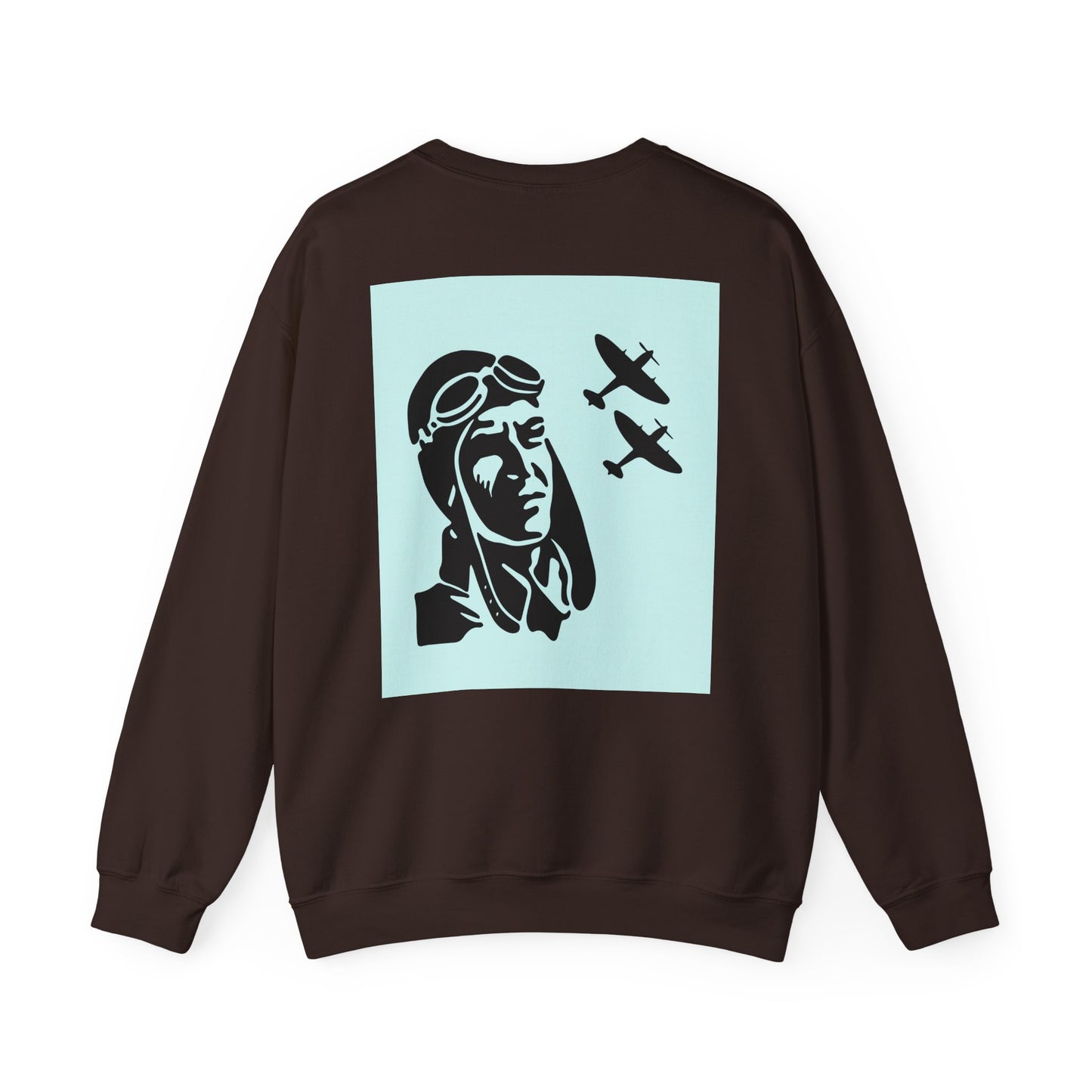 Vintage Aviator Crewneck Sweatshirt - Unisex Heavy Blend