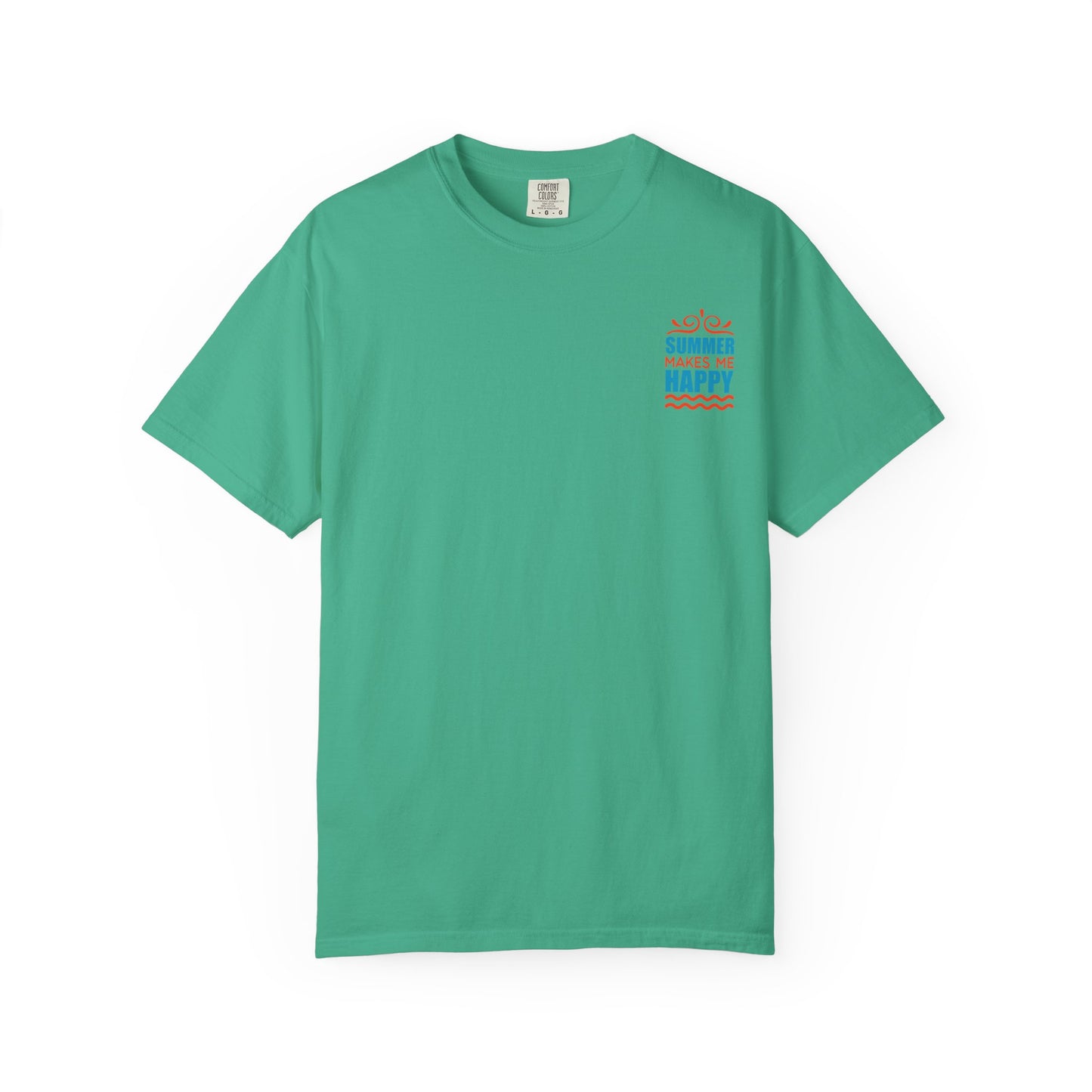 Summer Makes Me Happy T-Shirt, Unisex Summer Tee, Beach Vibes Shirt, Gift for Sun Lovers, Vacation Wear, Relaxed Fit Top