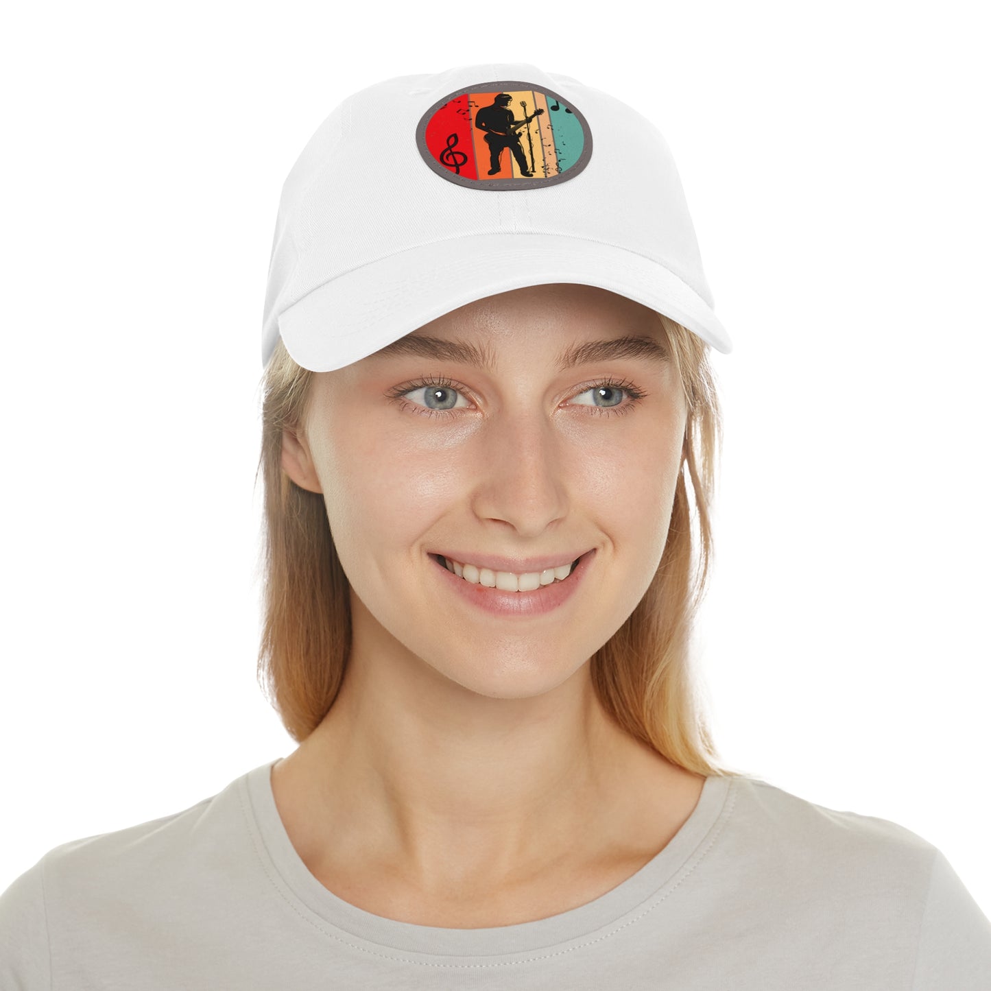 Musician Dad Hat with Leather Patch - Stylish Cap for Music Lovers