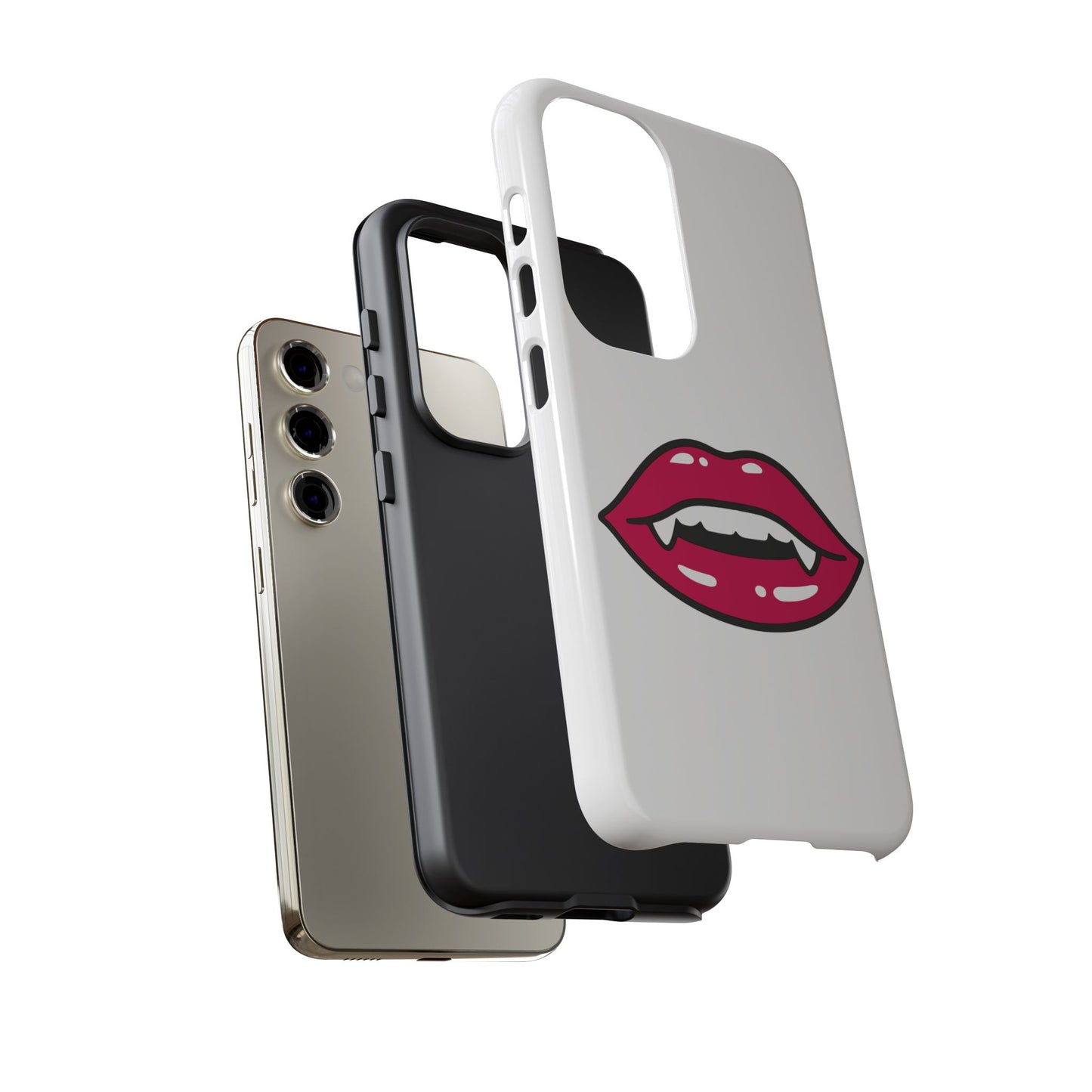 Vampire Mouth Phone Case - Tough Cases for Halloween, Gift for Spooky Lovers, Quirky Phone Accessories, Fun Tech Gear