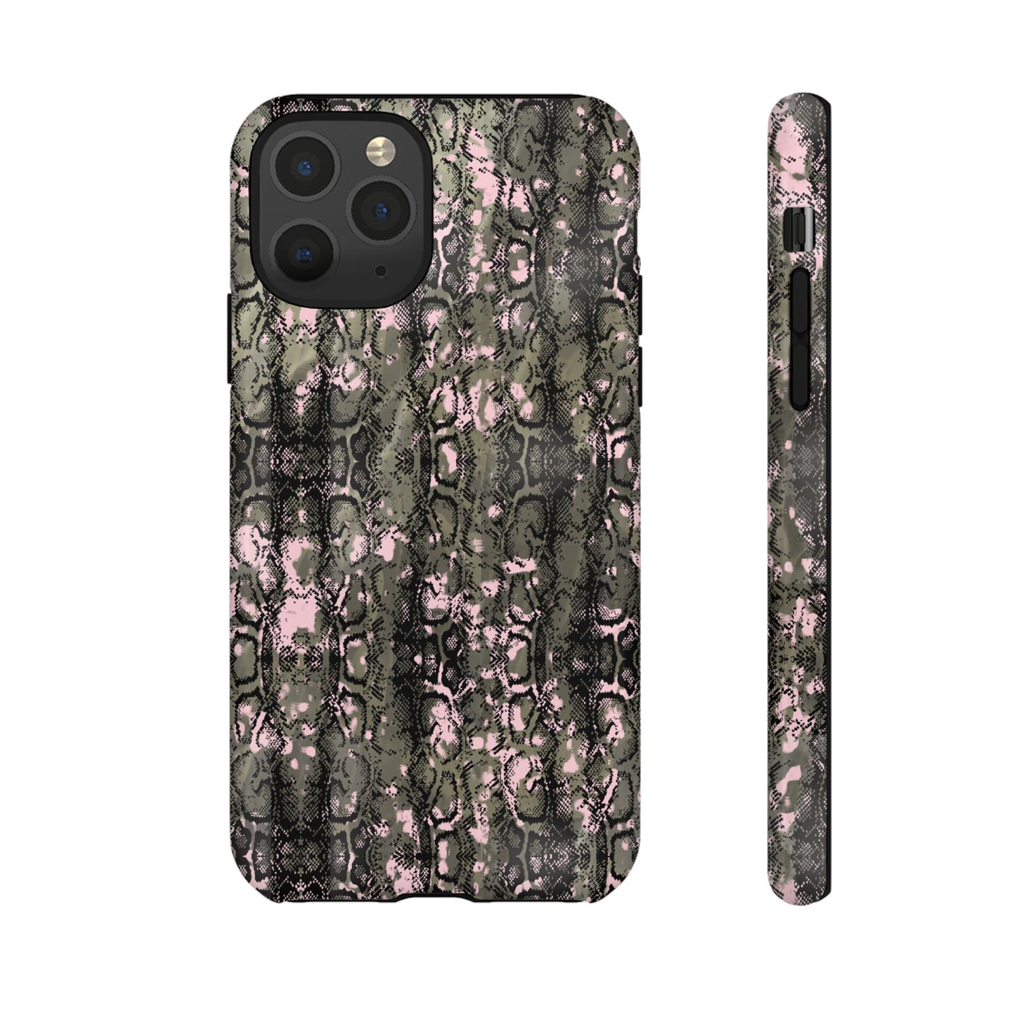 Camo Snake Pattern Phone Case – Rugged Protection Meets Bold Style  Turn heads while protecting your phone with this fierce camo snake pattern case—where urban edge meets outdoor grit.