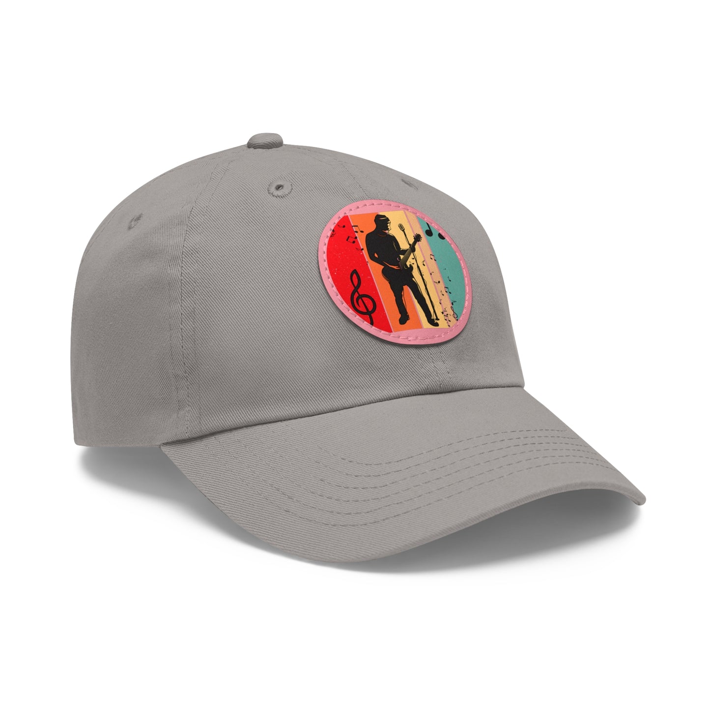 Musician Dad Hat with Leather Patch - Stylish Cap for Music Lovers