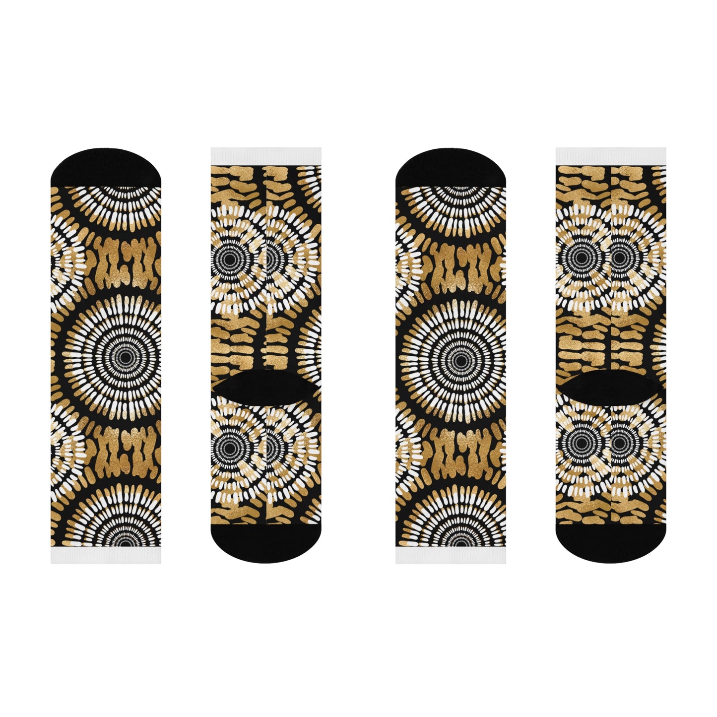 Stylish Cushioned Crew Socks with Vibrant Mandala Design – Perfect for Cozy Days & Gift Giving