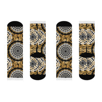 Stylish Cushioned Crew Socks with Vibrant Mandala Design – Perfect for Cozy Days & Gift Giving