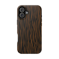 Stylish Magnetic Tough Phone Case - Bold Striped Design