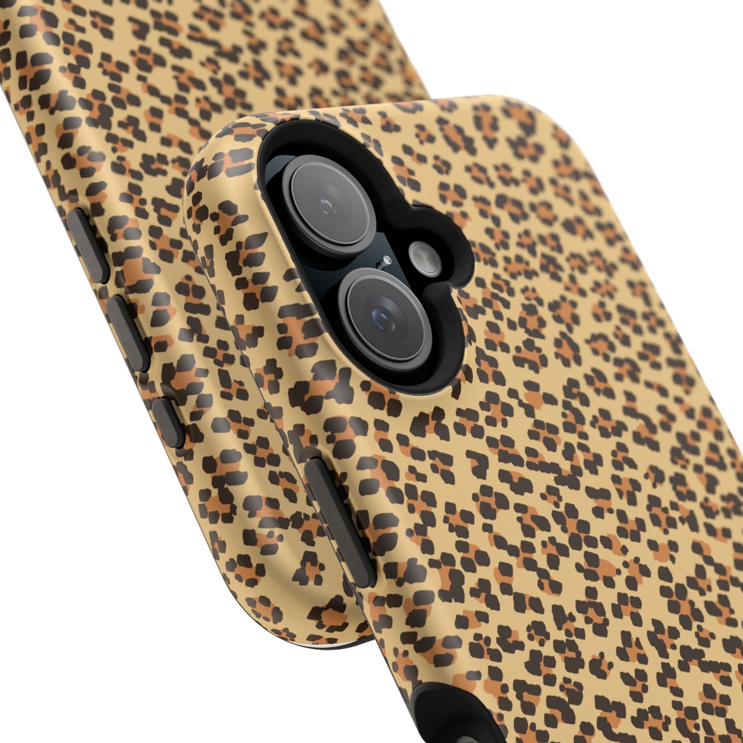 Leopard Print Magnetic Tough Case for iPhone – Bold Style, Rugged Protection  Make a fierce statement while keeping your iPhone safe with this stylish and durable magnetic tough case featuring a trendy leopard print design.