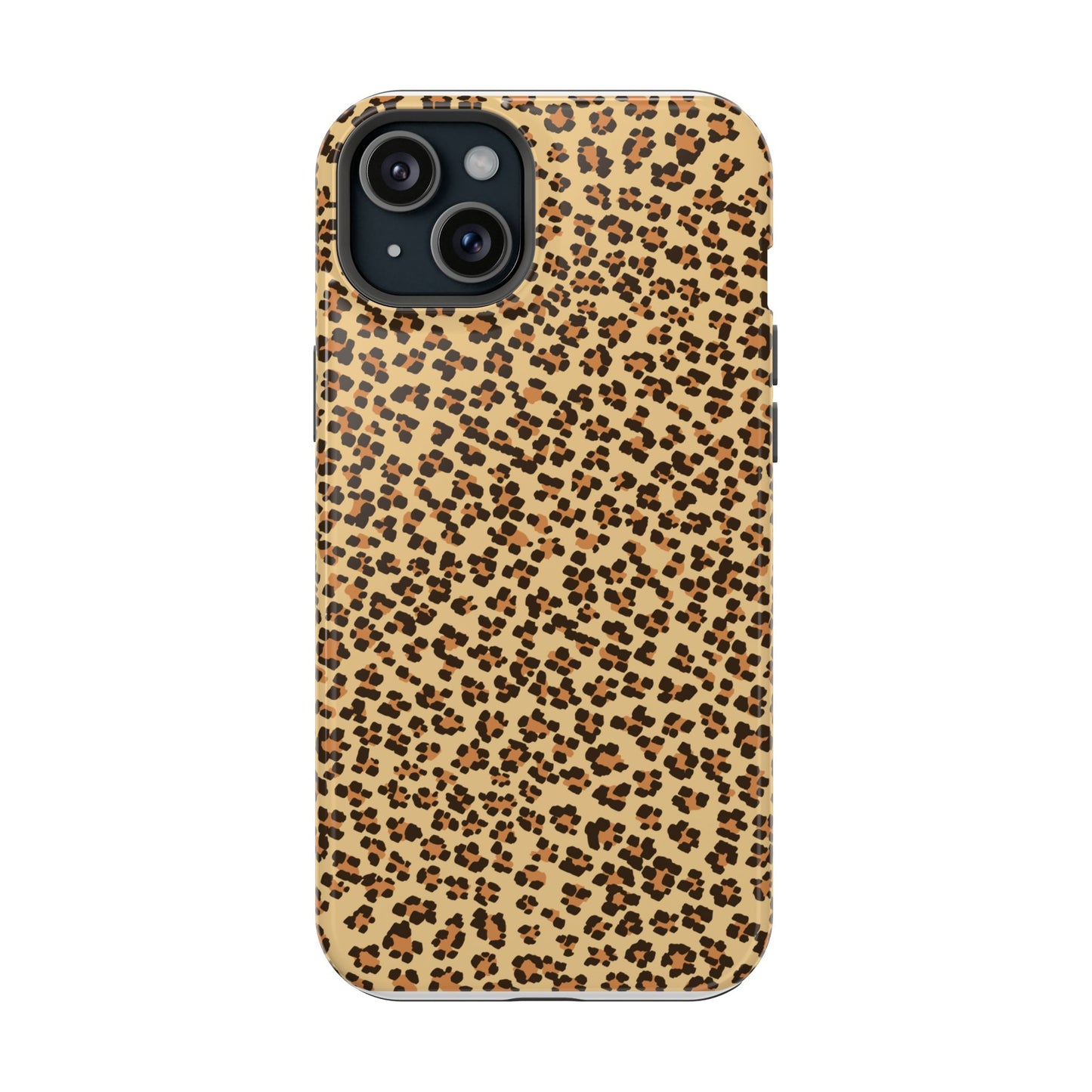 Leopard Print Magnetic Tough Case for iPhone – Bold Style, Rugged Protection  Make a fierce statement while keeping your iPhone safe with this stylish and durable magnetic tough case featuring a trendy leopard print design.