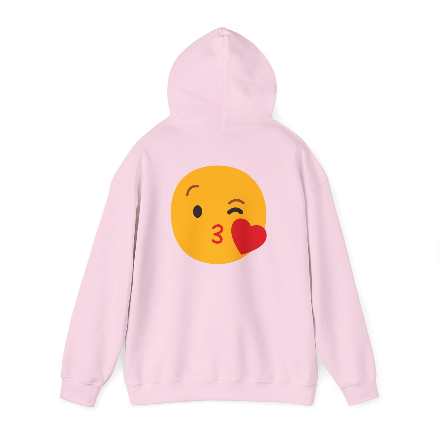 Kiss Emoji Hooded Sweatshirt | Unisex Heavy Blend™
