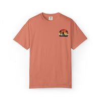 Sunset Silhouette Unisex T-Shirt, Perfect for Nature Lovers, Pet Owners, Casual Days, Summer Outings, Gift for Him or Her
