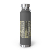 Stylish Snake Print Insulated Water Bottle - 22oz Copper Vacuum Flask