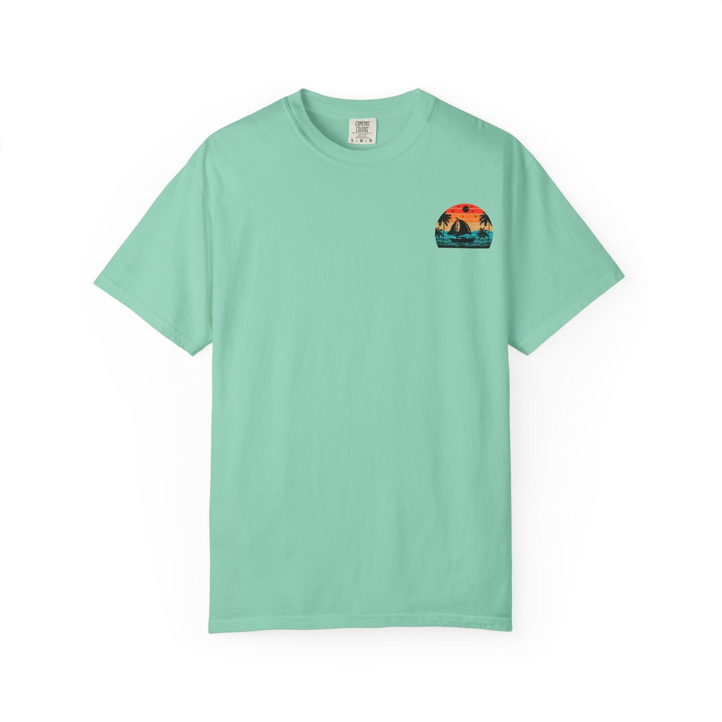 Sunset Sail Unisex Garment-Dyed T-Shirt | Beach Vibes Tee