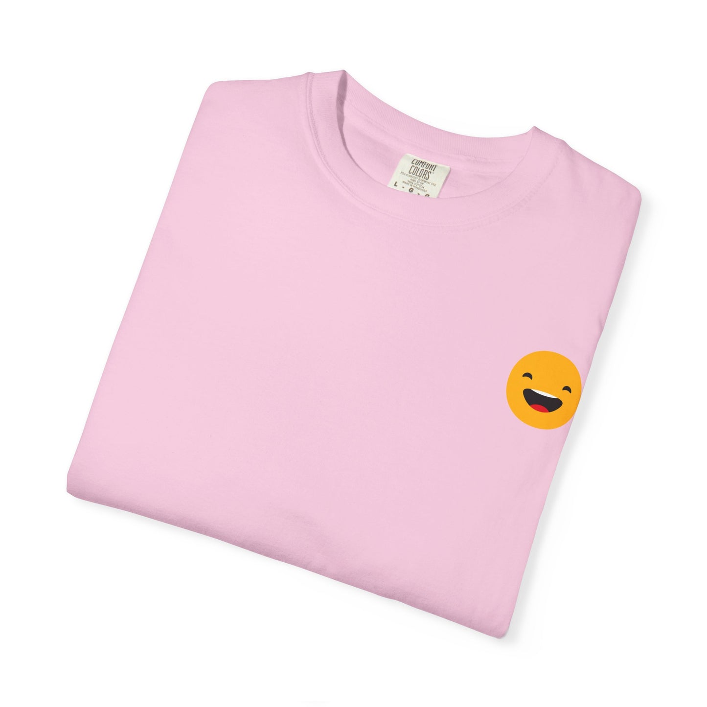 Smiley Face Unisex Garment-Dyed T-Shirt - Fun and Comfortable Casual Wear