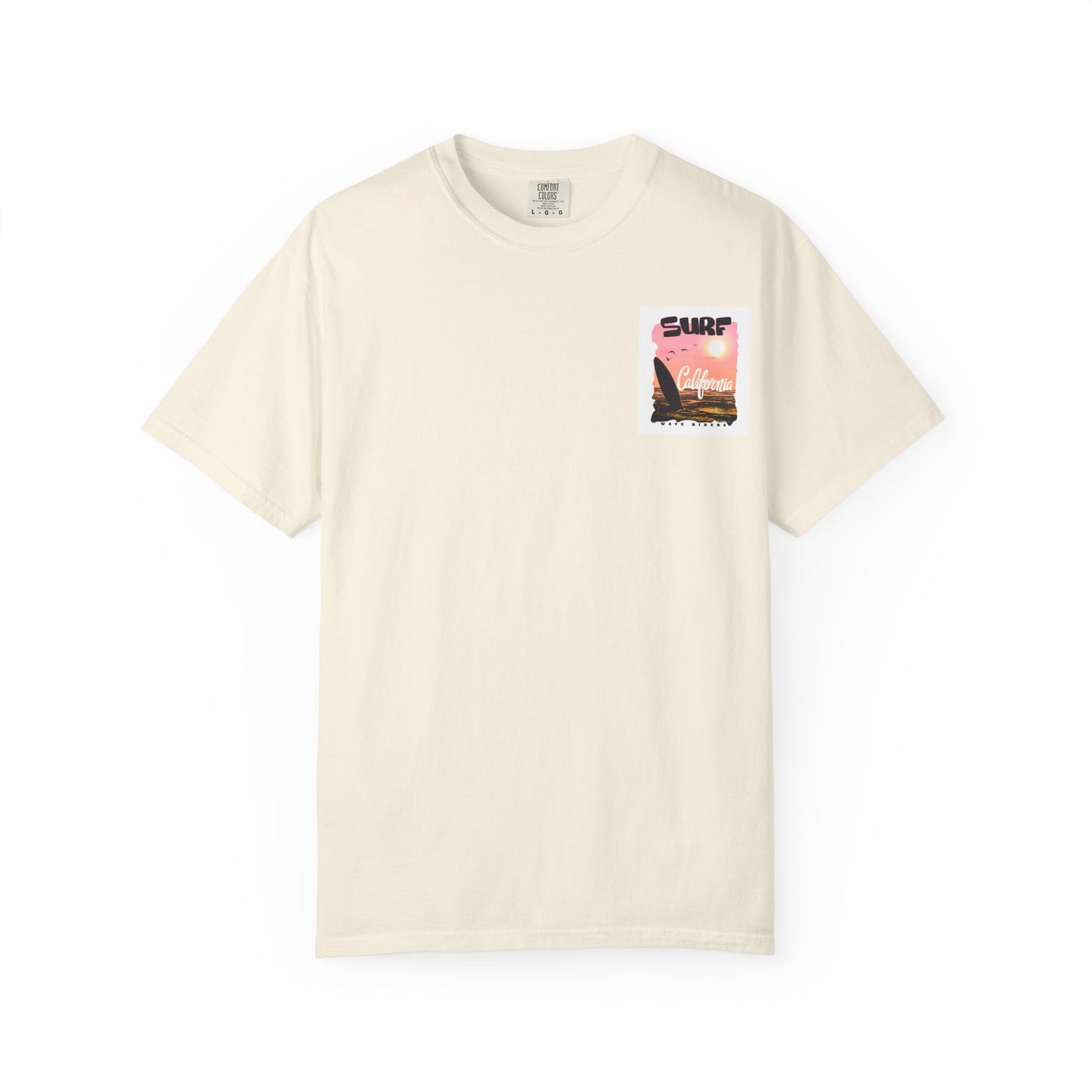 California Surf Graphic Tee - Unisex Garment-Dyed T-Shirt for Beach Lovers, Summer Vibes, Gift for Surfers, Casual Wear,