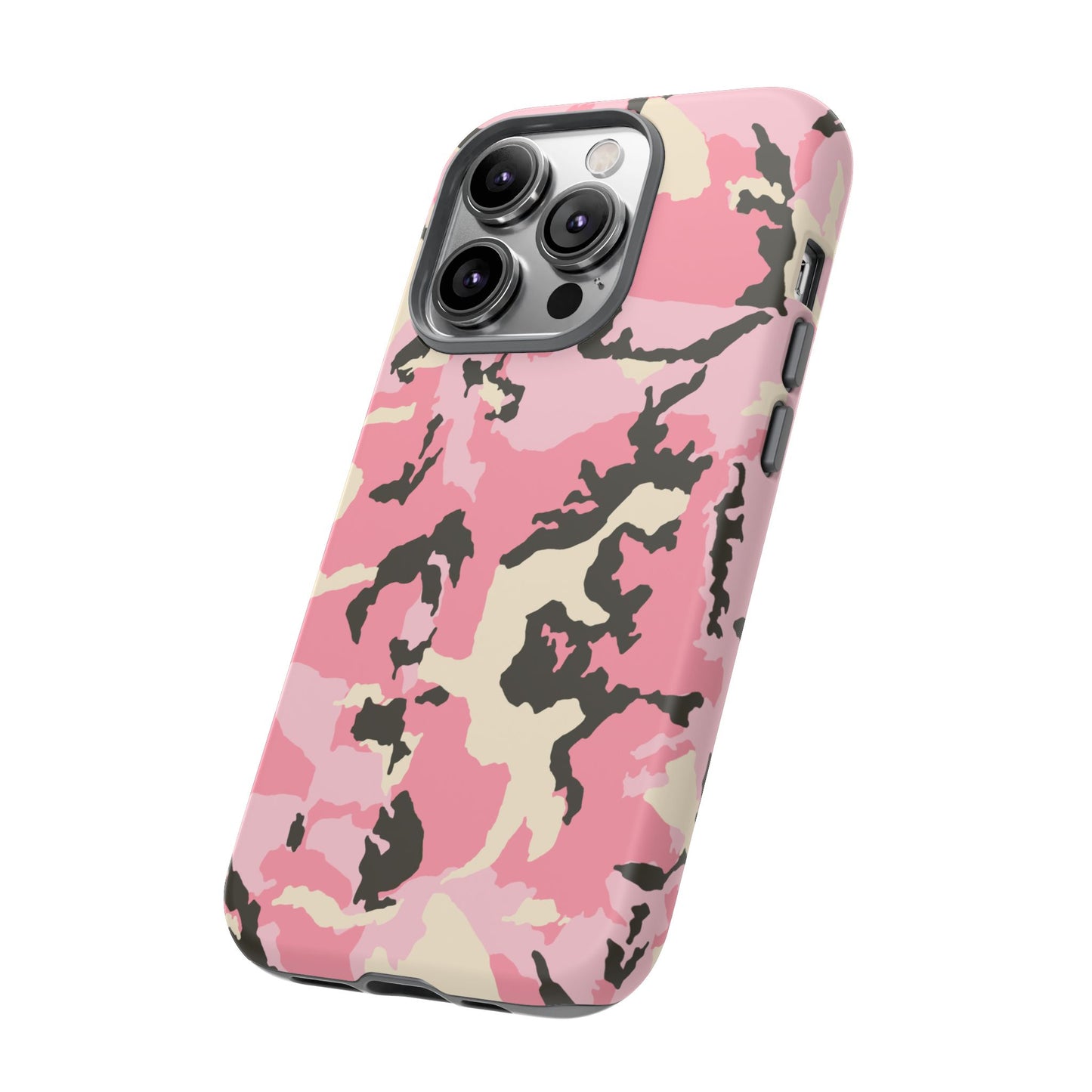 Stylish Pink Camouflage Phone Case – Tough Cases for Trendsetters