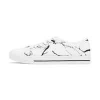 Chic Marble Print Women's Low Top Sneakers - Stylish Casual Footwear