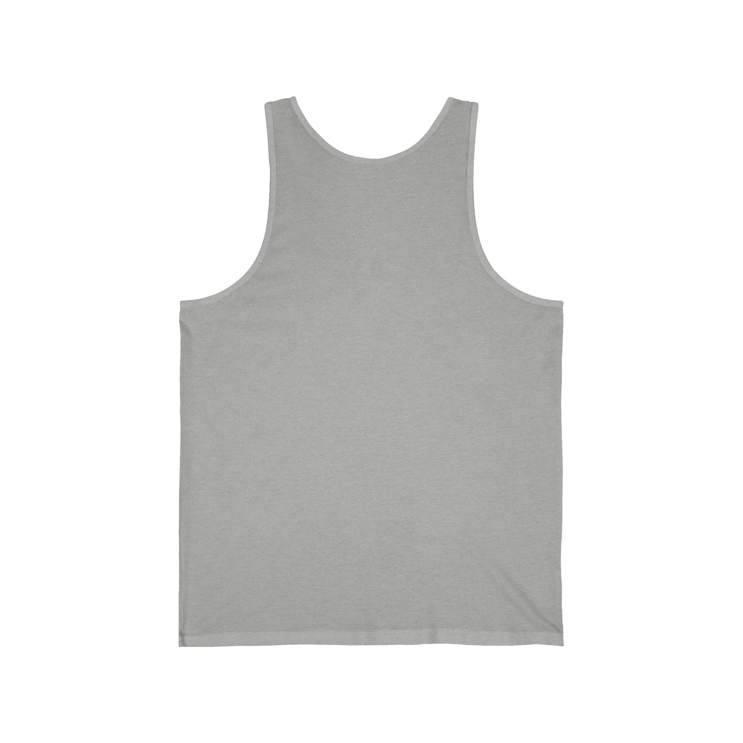 Unisex Jersey Tank - Howling Dog & Birds Design