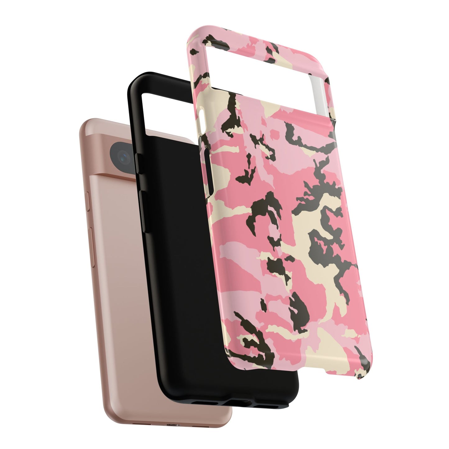Stylish Pink Camouflage Phone Case – Tough Cases for Trendsetters
