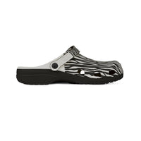 Stylish Zebra Print EVA Foam Shoes, Comfortable Clogs, Perfect for Home, Garden, Beach, Casual Outings, Summer Footwear