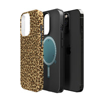 Leopard Print Magnetic Tough Case for iPhone – Bold Style, Rugged Protection  Make a fierce statement while keeping your iPhone safe with this stylish and durable magnetic tough case featuring a trendy leopard print design.