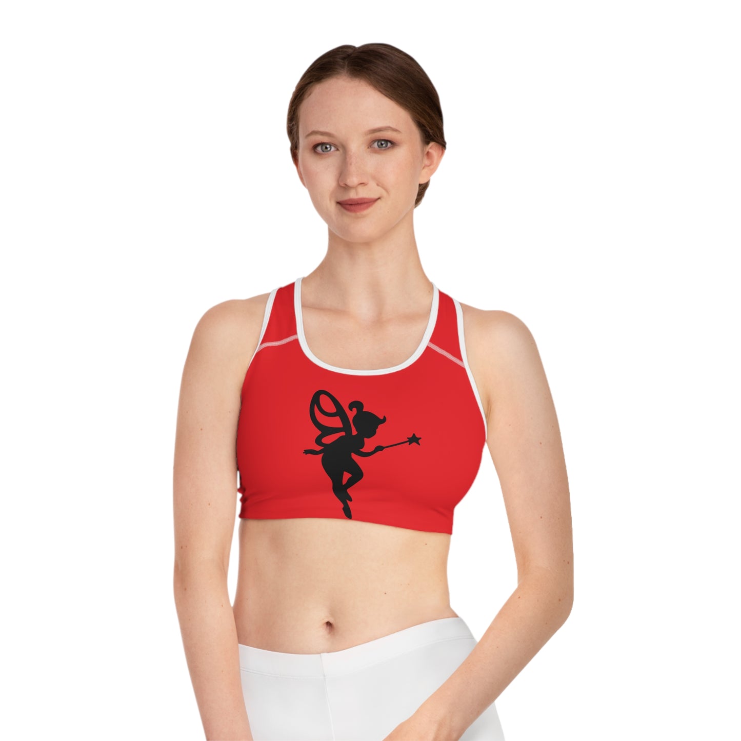 Red Fantasy Fairy Sports Bra – Stylish and Comfortable Activewear