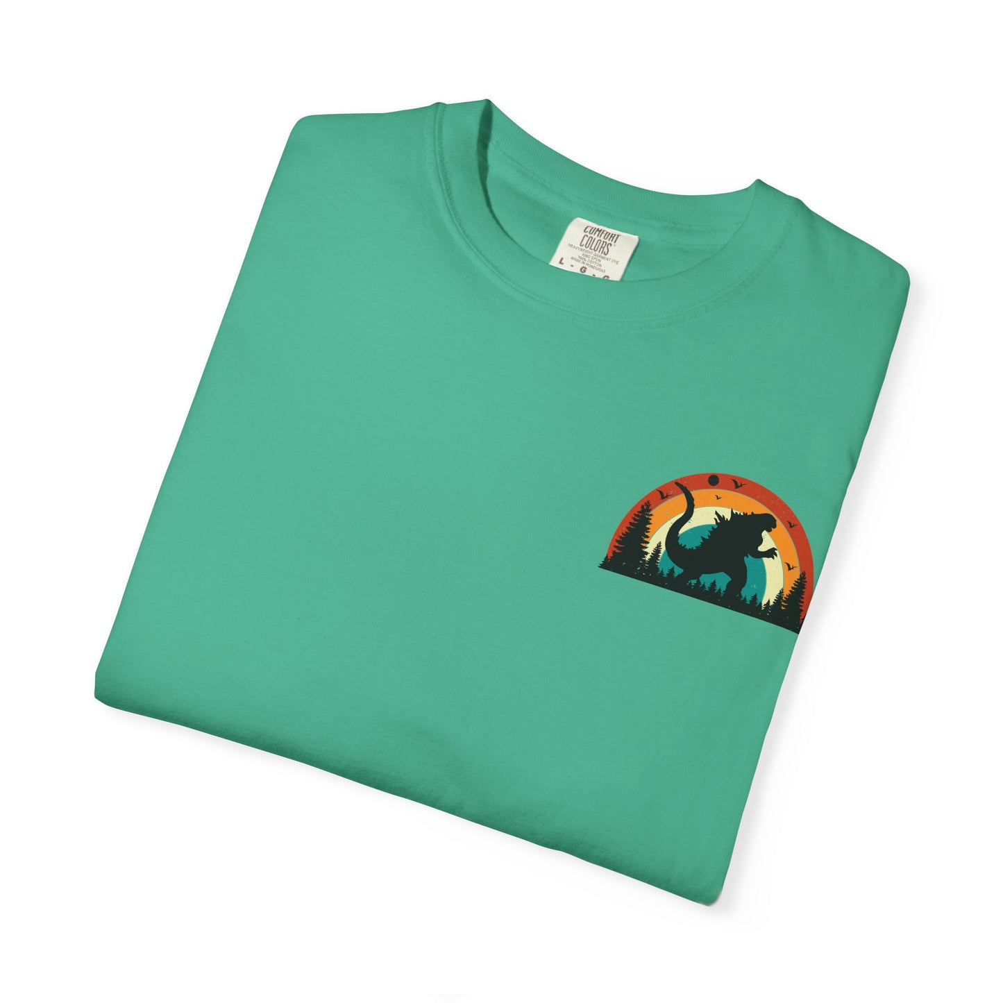 Retro Sunset Dinosaur Unisex T-Shirt