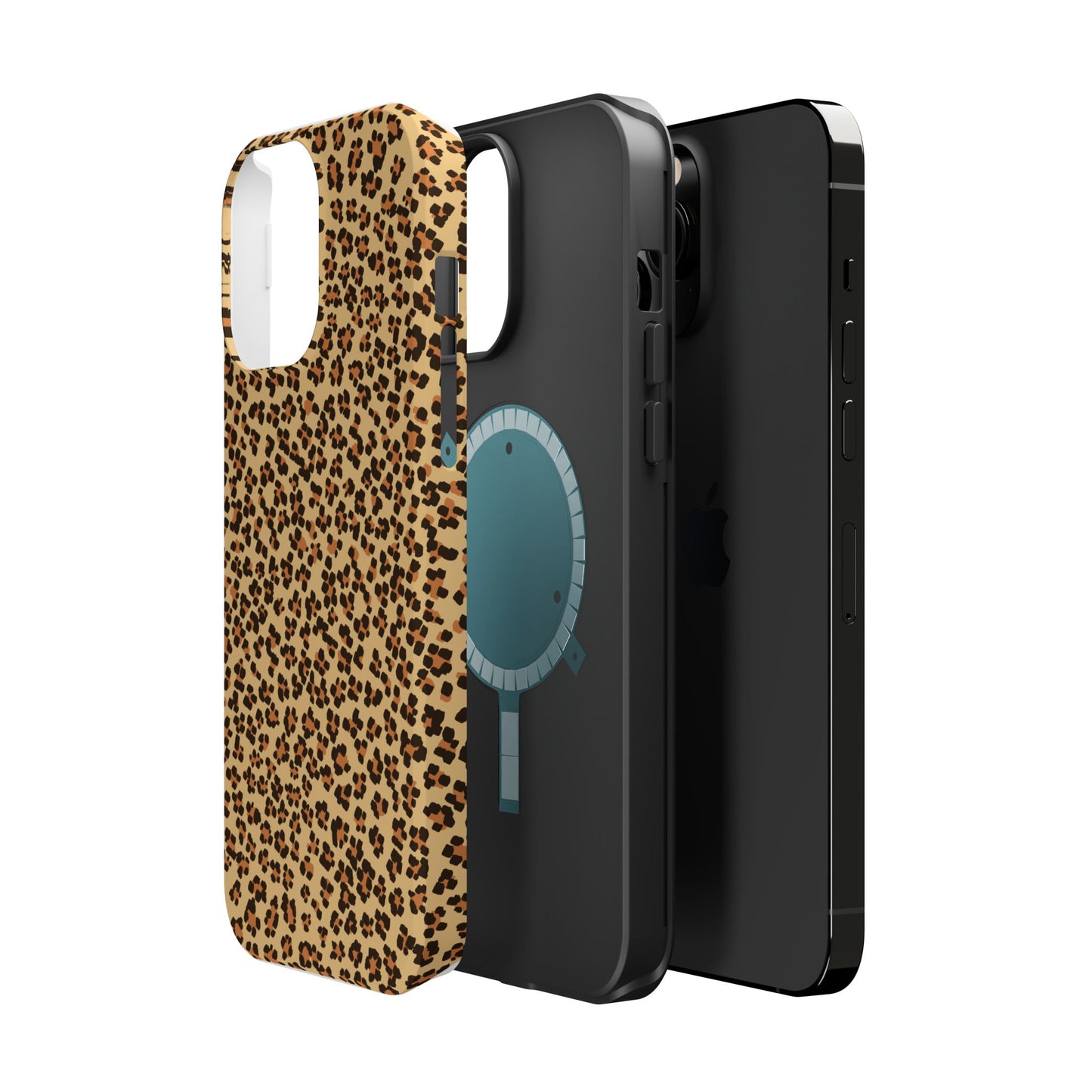 Leopard Print Magnetic Tough Case for iPhone – Bold Style, Rugged Protection  Make a fierce statement while keeping your iPhone safe with this stylish and durable magnetic tough case featuring a trendy leopard print design.