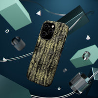 Stylish Snake Skin Magnetic Tough Case - Durable Protection for Your Phone
